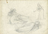 TOMMASO MINARDI, A Composition with Figures, black chalk